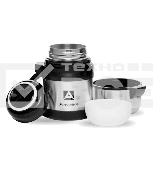 Термос Арктика 201-600 универсальная пробка, 0,6 л, с ручкой + чашка, холод/тепло 18 ч