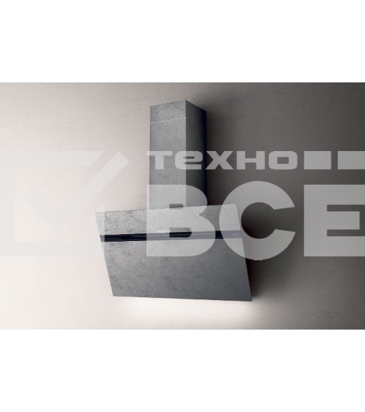 Настенная вытяжка Elica STRIPE URBAN ZINC/A/90-PRF0147739, наклонная, 90 см, 1200 м3/ч, металл с эффектом оцинкованной стали