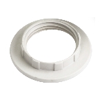 Кольцо к патрону IEK пластик, Е27, белый, фото 1