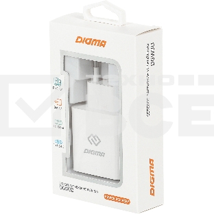 Сетевое зарядное устройство Digma DGW3D 3A PD+QC белый