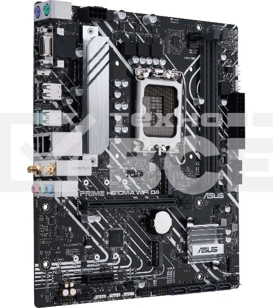 Материнская плата ASUS PRIME H610M-A WIFI D4, LGA 1700, Intel H610, 2xDDR4, 4xSATA, 2xM.2, 1xPCI-E 4.0 x16, 1xHDMI, 1xDisplayPort, 1x 1Gb LAN, 2xUSB-A 3.2 Gen 2, 4xUSB-A 2.0, 3x3.5 мм, 7.1, Micro-ATX
