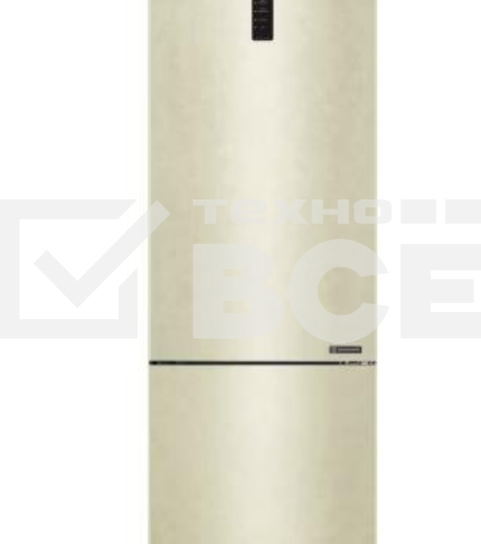 Холодильник LG GA-B509CESL бежевый глянцевый двухкамерный 277/107л морозилка снизу, No Frost