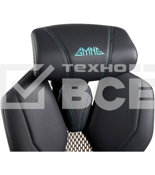 Кресло игровое GMNG GG-CH210B черный сиденье черный кожзам с подголов. крестов. пластик черный пластик черный