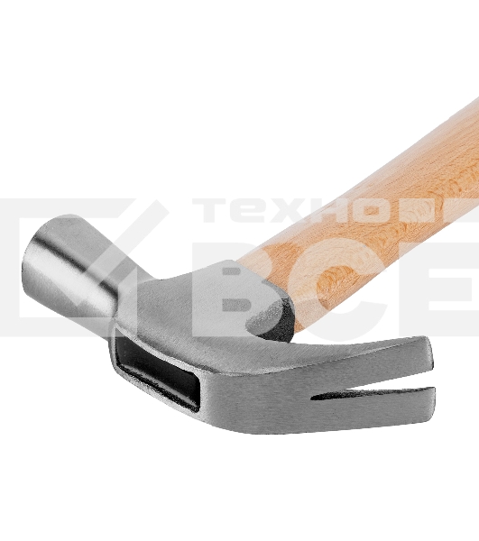 Молоток-гвоздодер Sparta 450 г боек 27 мм деревянная рукоятка