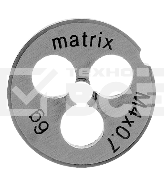 Плашка MATRIX М4x0,7 мм, Р6М5 77071