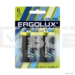 Элемент питания алкалиновый Ergolux LR20 BL-2 LR20 BL-2 1.5В Alkaline (блист.2шт), фото2