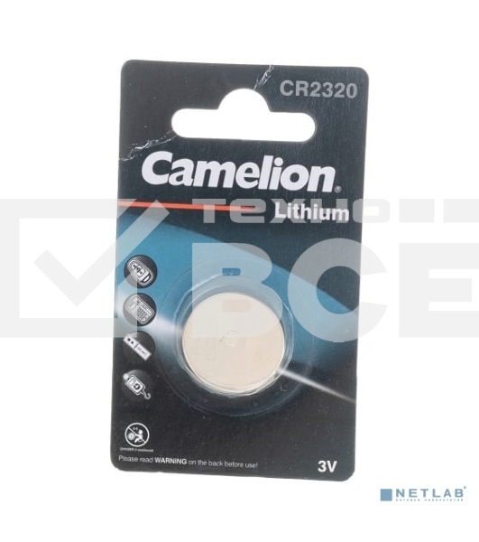 Элемент питания литиевый Camelion CR CR2320 BL-1 (блист.1шт)