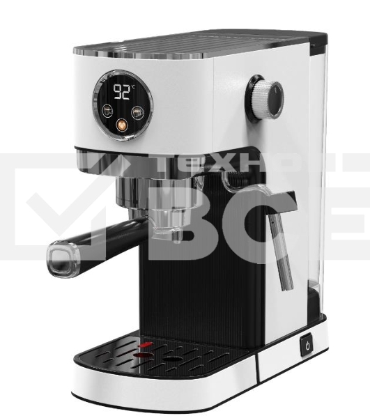 Кофеварка рожковая Korting KCM 1003 EW белый, исп. кофе - молотый, 1.2 л, 1350 Вт, 20 бар.