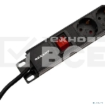 Блок распределения питания Rexant для 19' шкафов, вертикальный, 12 розеток СЕЕ 7/4, 16A, выкл, алюм корп, шнур 2м, вилка СЕЕ 7/7, фото7