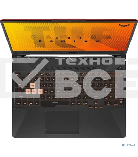 Ноутбук ASUS TUF Gaming FA506NCQ-HN031/15.6'/IPS/AMD Ryzen 7 170/16Gb/512Gb SSD/NVIDIA GeForce RTX 3050 4Gb/noOS/черный/2.3kg