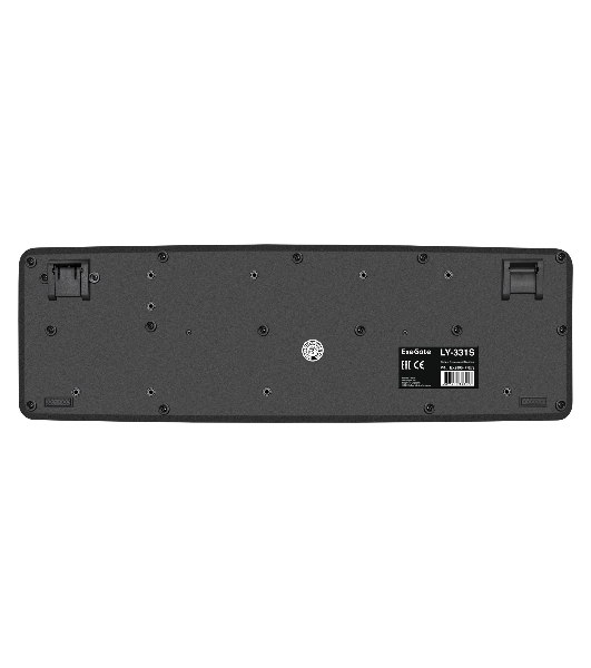 Клавиатура проводная ExeGate LY-331S (EX293971RUS), USB, черный