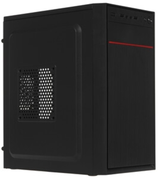 Компьютерный корпус Minitower ExeGate BAA-303M-AAA400 (mATX, БП AAA400 с вент. 8см, 2*USB, HD Audio, черный)