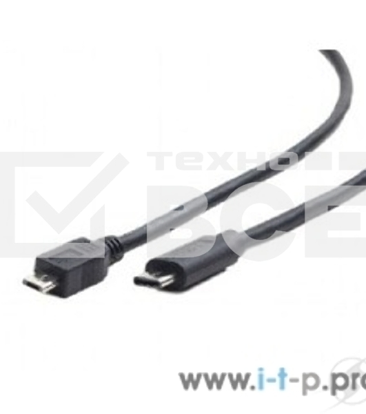 Кабель Cablexpert CCP-USB2-mBMCM-10 USB2.0 microBM/USB3.1TypeC, 3м, 