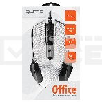 Мышь проводная Qumo Office M14 белый, 1000 dpi, USB, кнопки - 3, фото2