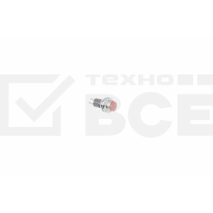 Выключатель-кнопка металл 220V 2А (2с) (ON)-OFF Ø10.2 красная Mini Rexant
