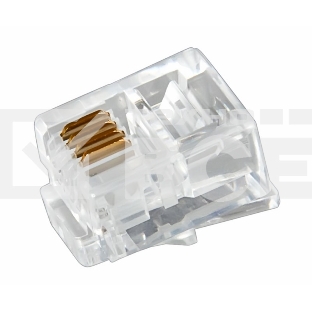 Джек телеф. 6P-4C (уп.100шт) Rexant 05-1012