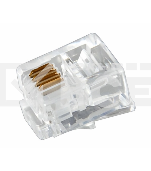 Джек телеф. 6P-4C (уп.100шт) Rexant 05-1012