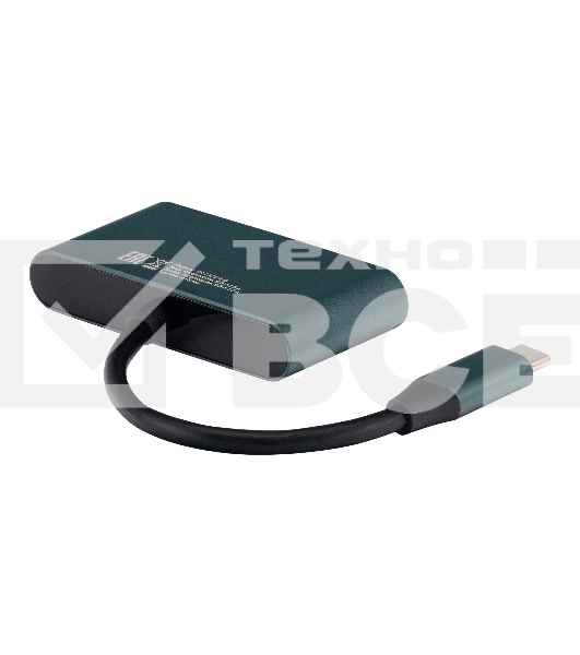 Устройство чтения карт памяти Type C Digma CR-СA2512-G темно-серый