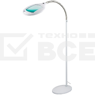 Лупа напольная Rexant, 3D, с подсветкой 42 LED, белая 31-0512