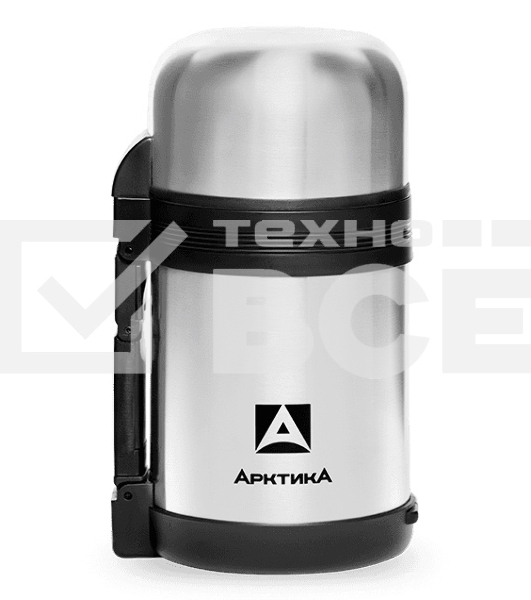 Термос Арктика 0,8 л, универсальная пробка, с ручкой + чашка, холод/тепло 18 ч, 201-800