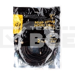 Кабель HDMI Cablexpert CCF2-HDMI4-7.5M, 19M/19M, v2.0, медь, позол.разъем, экран, 2 фер.кольца, 7.5м, черный, пакет, фото2