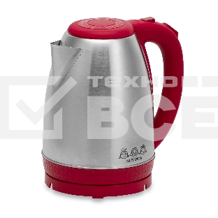 Чайник электрический Мастерица EK-1801М, рубин, 1,8л, нержавейка
