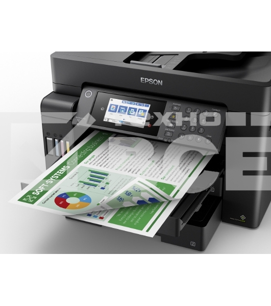 МФУ струйный Epson L15150, (A3, ADF, duplex, 35 стр./мин., Ethernet, Wi-Fi черный)