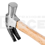 Молоток-гвоздодер Sparta 450 г боек 27 мм деревянная рукоятка, фото3