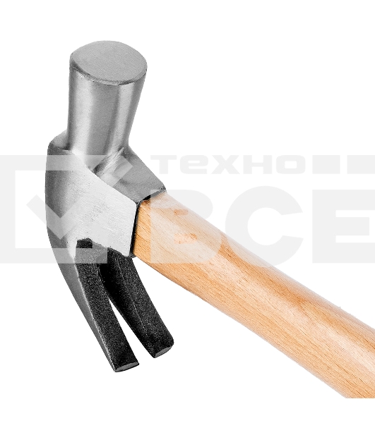 Молоток-гвоздодер Sparta 450 г боек 27 мм деревянная рукоятка