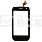 Сенсорное стекло (тачскрин) для Fly IQ445 Genius, черное, фото3