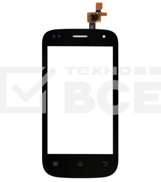 Сенсорное стекло (тачскрин) для Fly IQ445 Genius, черное