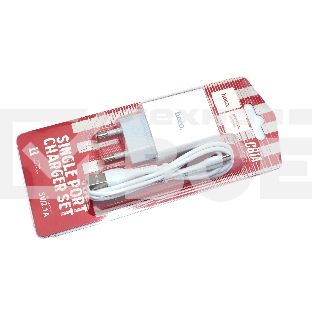Блок питания (сетевой адаптер) HOCO C81A Asombroso single 1xUSB с кабелем Micro-USB , 2.1A, 10W