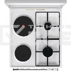 Комбинированная плита Gorenje GK5A12WG, полезный объем 68 л, очистка паром AquaClean, сводчатая форма духовки, механическое управление, электроподжиг, цвет белый, фото9