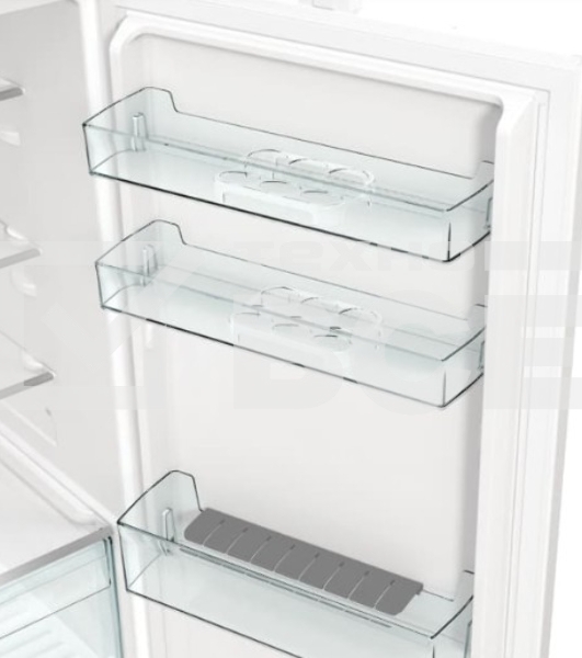 Встраиваемый холодильник Gorenje NRKI517141 белый двухкамерный 175/68 л морозилка снизу, No Frost