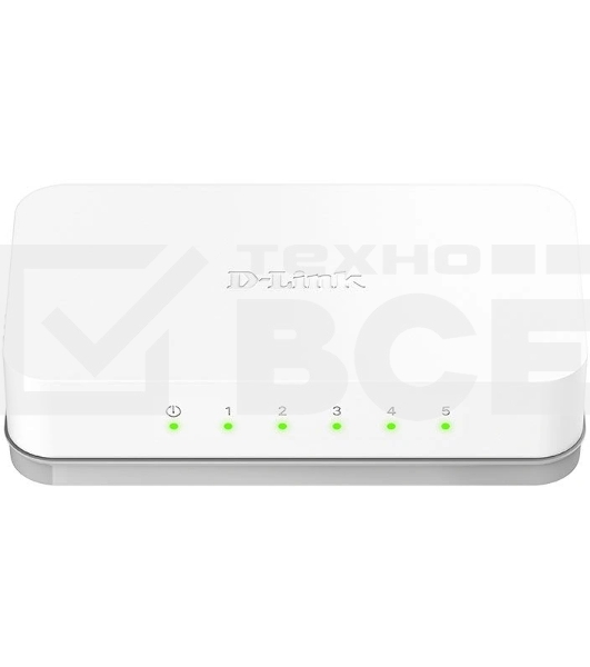 Коммутатор D-Link DES-1005C Unmanaged Switch 5x100Base-TX, plastic case