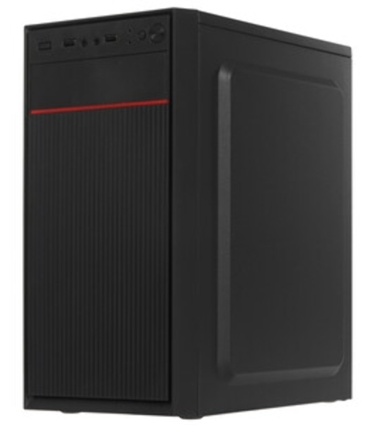 Компьютерный корпус Minitower ExeGate BAA-303M-AAA400 (mATX, БП AAA400 с вент. 8см, 2*USB, HD Audio, черный)