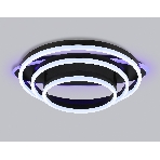 Потолочный светодиодный светильник FA8524 BK черный 146W 3000K-6400K+RGB 560*500*150 (ПДУ РАДИО 2.4G), фото4