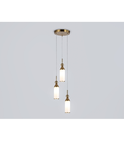 Светильник Ambrella light LH55272/3 BS/FR латунь/белый матовый E14 max 40W D230*1200