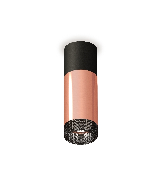 Светильник Ambrella Light XS6326041 PPG/SBK/BK золото розовое полированное/черный песок/тонированный MR16 GU5.3