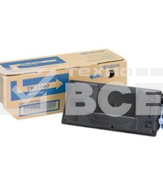 Картридж лазерный Kyocera TK-3160 (1T02T90NL0/1T02T90NL1) черный для P3045dn/P3050dn/P3055dn/P3060dn 12500 стр.