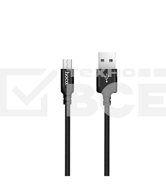 Кабель HOCO X14 USB 2.0, AM/microBM, черный, 1м