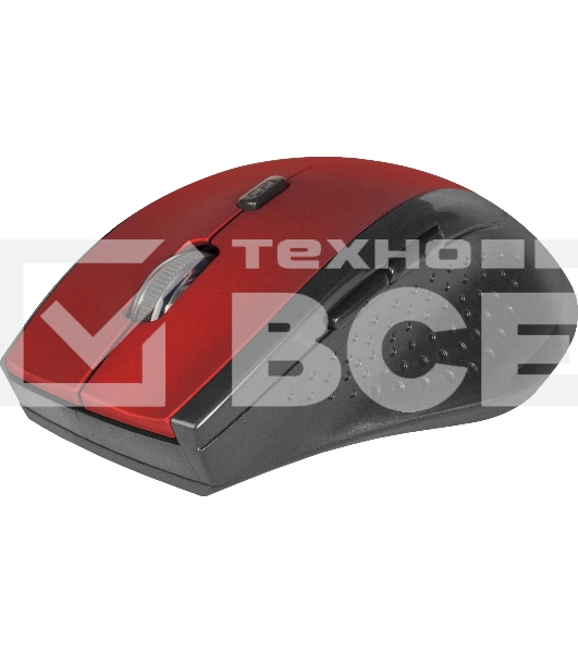 Мышь беспроводная Defender Accura MM-365 красный, 1600 dpi, радиоканал, USB, кнопки - 6
