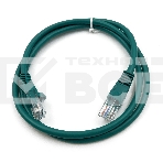 Патч-корд Buro cat5E 1м зеленый RJ-45 (m)-RJ-45 (m), фото 1