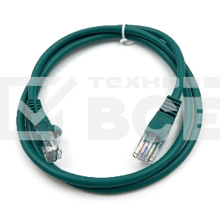 Патч-корд Buro cat5E 1м зеленый RJ-45 (m)-RJ-45 (m)