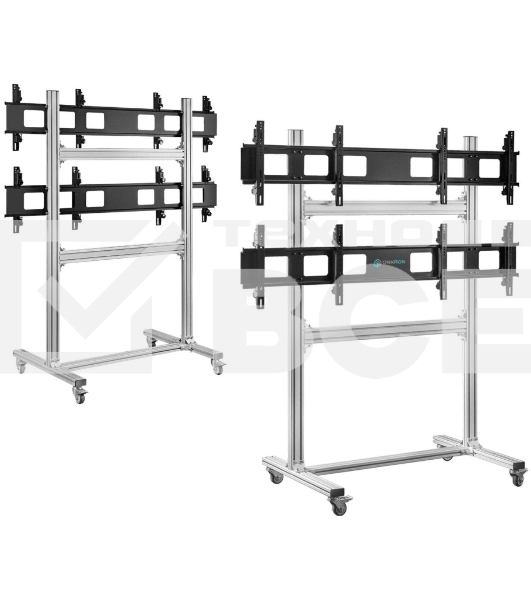 Напольный мобильный стенд ONKRON FSPRO2L-22 для видеостен 2х2 4 x 40”- 50