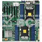 Материнская плата Supermicro MBD-X11DPI-N-B, LGA 3647, Intel C621, 16xDDR4, 14xSATA, 1xM.2, 6xPCI-E 3.0 (x16, x8), 2x 1Gb LAN, 1xVGA, 4xUSB-A 2.0, 3xUSB-A 3.2 Gen 1, 2xCOM, E-ATX, Bulk, фото 1