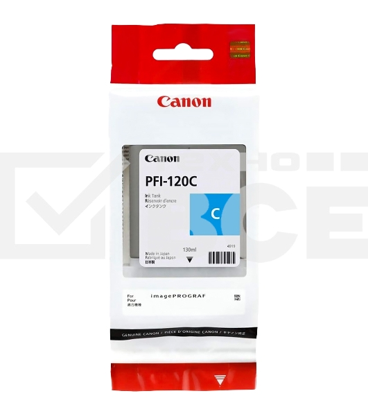 Картридж струйный Canon PFI-120 C 2886C001 голубой (130 мл) для Canon imagePROGRAF TM-200/205
