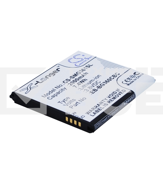 Аккумулятор CS-SMG361SL EB-BG360CBC для Samsung Galaxy J2 SM-J200F, SM-J200H 3.8V / 2000mAh / 7.60Wh