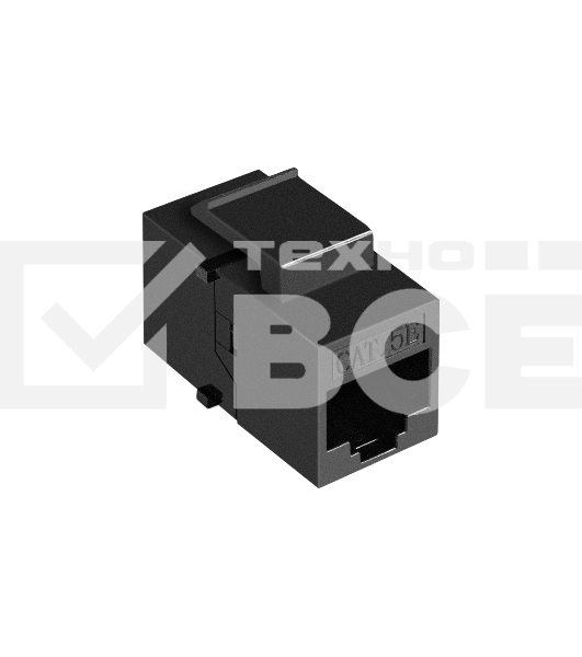 Модуль проходной ExeGate CP45-KJ-UC5e (RJ45-RJ45 формата Keystone Jack, Кат.5e, неэкранированный)