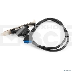 Планка портов в корпус 2xUSB 3.0 ExeGate BrctUSB3-2A (USB 3.0 20pin (IDC 20pin F) --> 2x USB 3.0 Af, кабель 20 см), фото5